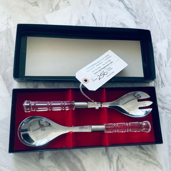 Mirage by Robinson Salad Server Set - Salad Spoon and Pronged Salad Spoon JAPAN - Picture 5 of 11